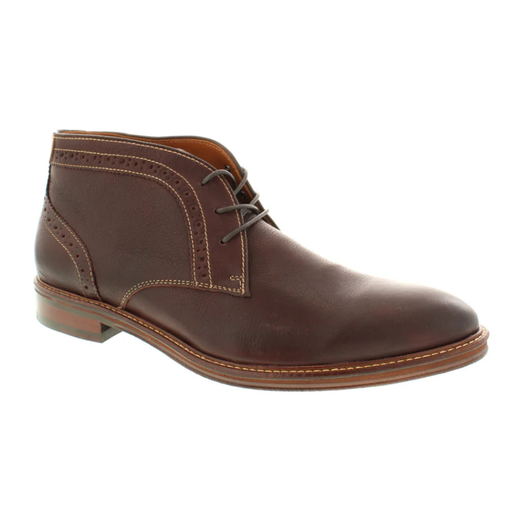 Johnston & Murphy Warner 20-3874 Brown Leather Chukka Boots Men's Size 10.5M